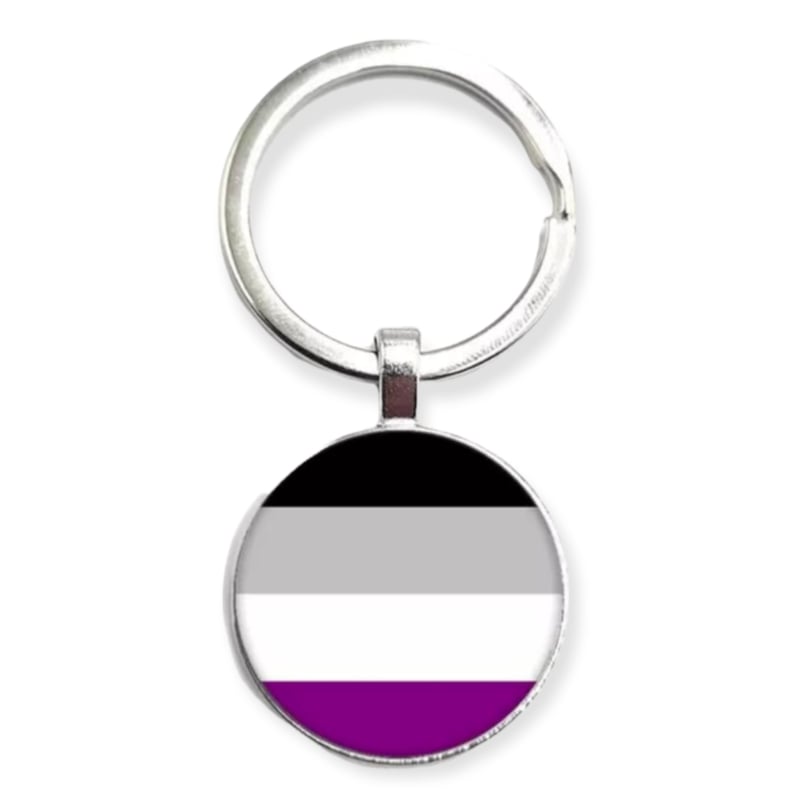 Schlüsselbund silber 'asexuell'