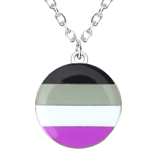 Halskette Silber 'asexuell'