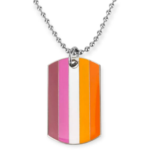 Lesbische Tag-Kette, Lesbischer Stolz Kette, LGBTQ lesbische Kette, Lesbischer Stolz Tag-Kette, Lesbische Flagge Anhänger, Lesbische Identität Kette, LGBTQ lesbische Schmuck, Lesbischer Stolz Dog Tag, Lesbische Anhänger Kette, Lesbische Flagge Dog Tag, Lesbische Flagge Kette, Lesbischer Stolz Tag, Lesbische Flagge Schmuck, LGBTQ+ lesbische Tag, Lesbischer Stolz Anhänger.