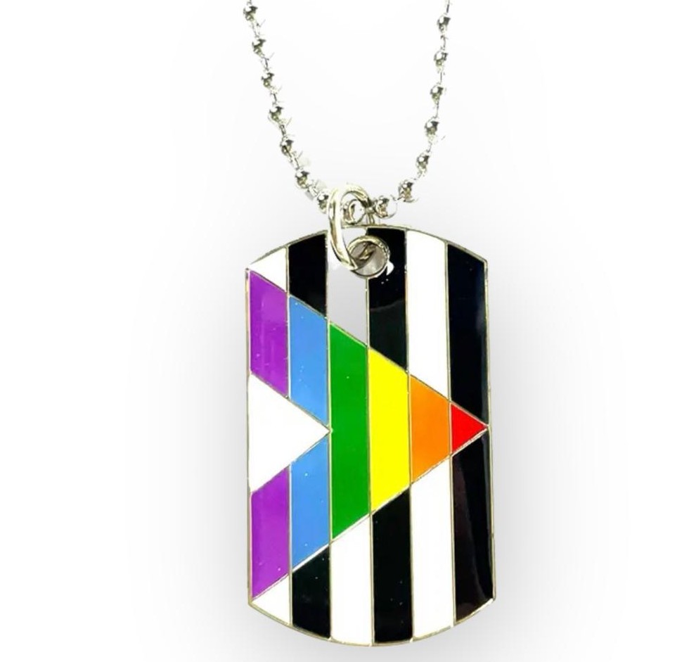 Halskette tag 'straight ally'