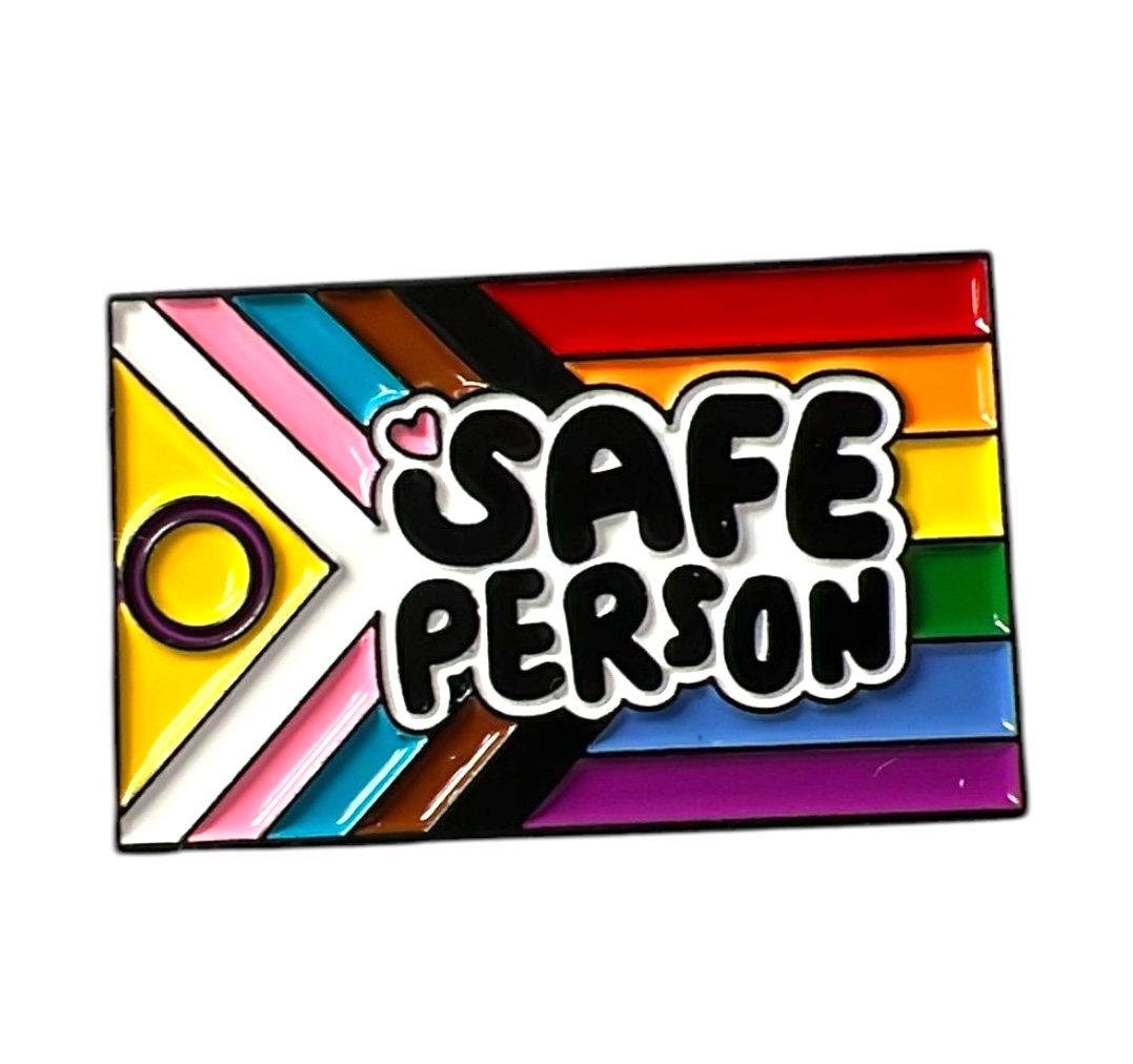 Anstecknadel 'safe person'