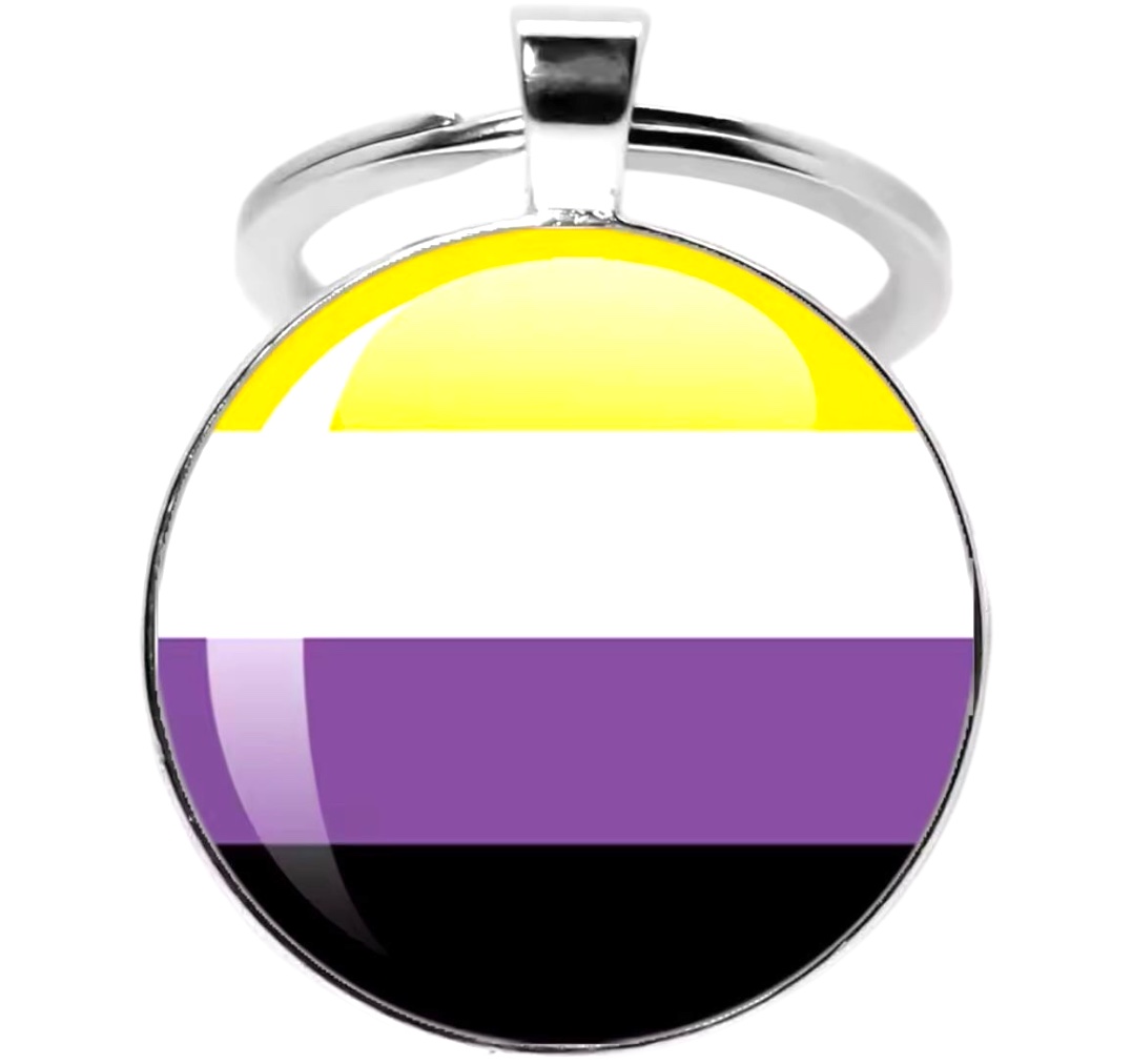 Schlüsselbund silber 'Nicht-binär'