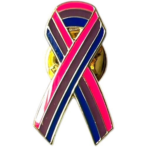 Anstecknadel Schleife 'Bisexuell'