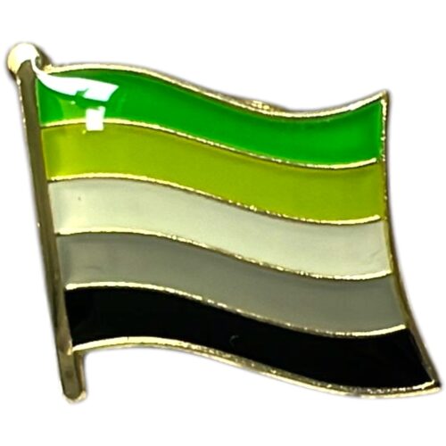 Anstecker (Mini) Flagge 'Aromantisch'