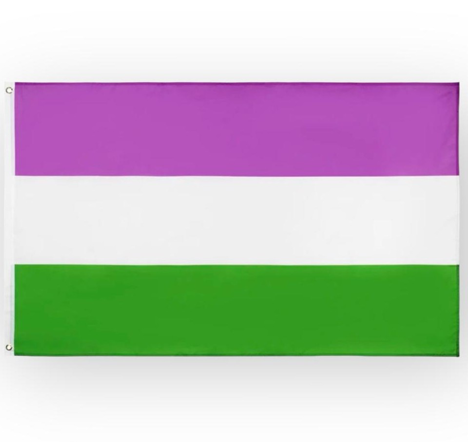 Flagge 'genderqueer' 90 x 150 cm